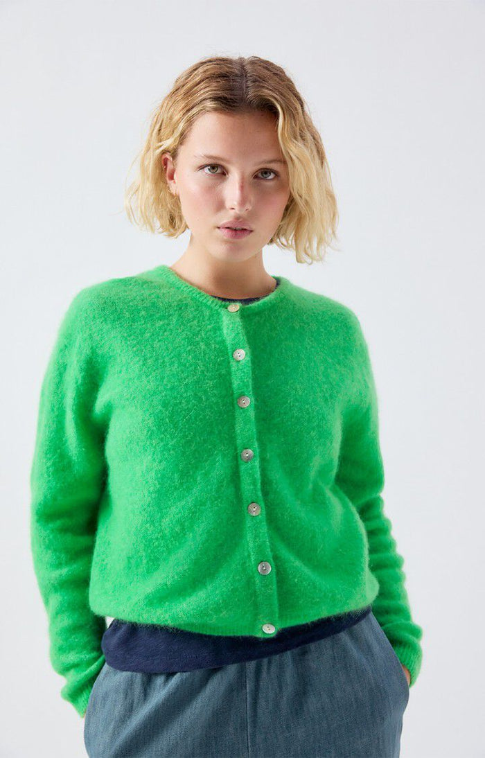 American vintage Cardigans ML Col Rond Jardin/Chi