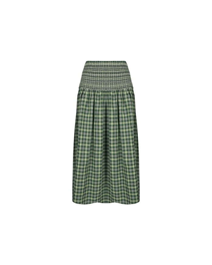 ANASTASIA SKIRT GREEN TARTAN