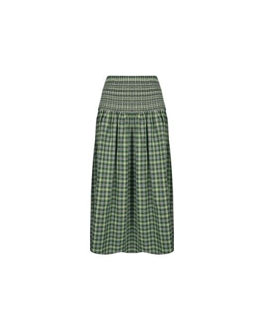 ANASTASIA SKIRT GREEN TARTAN