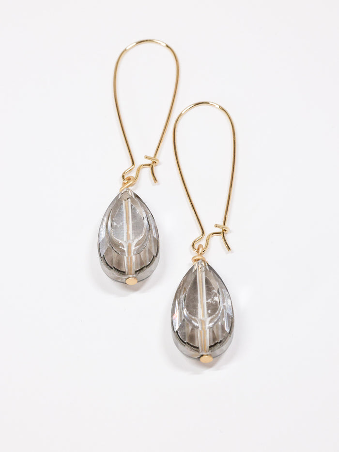 Anna smoky handmade earrings
