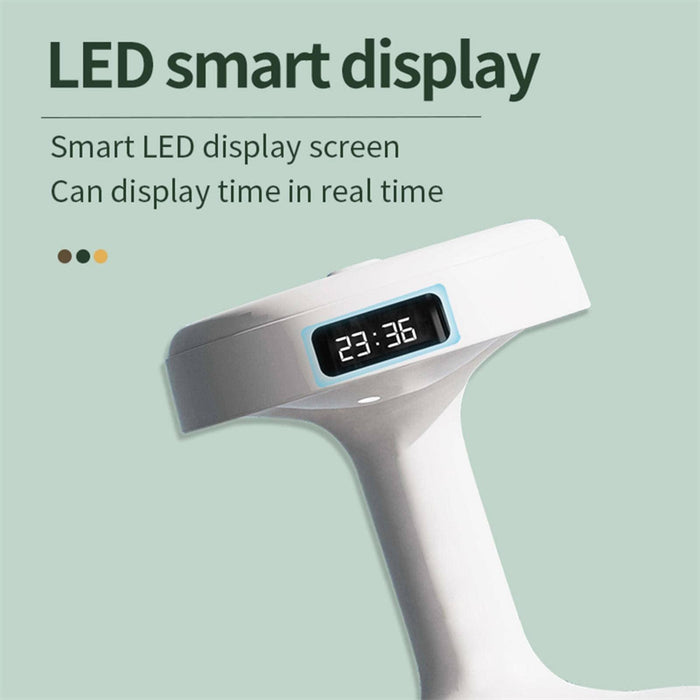 Humidifier product image showing the desktop unit and water-drop display for shoppers comparing its shape and visible details