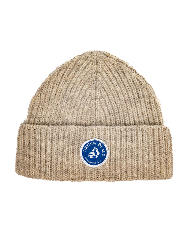 Arthur Beale Badge Beanie Hat.