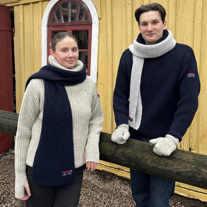 Arthur Beale Maritime Wool Scarf