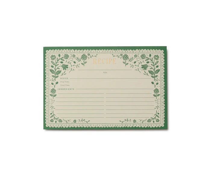 Artichoke Recipe Cards - Set of 12