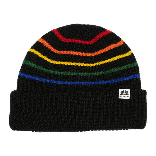 Autumn Retro Beanie - Black