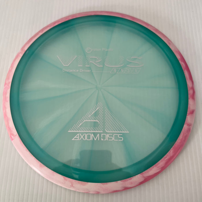 Light Blue/Swirly Pink Rim/171g 10