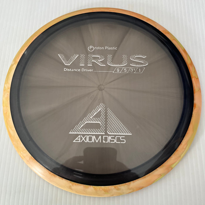 Black & Super Dark Grey/Swirly Orange Rim/168g 12