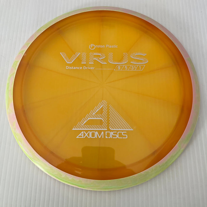 Orange/Swirly DayGlo & Pink Rim/168g 15