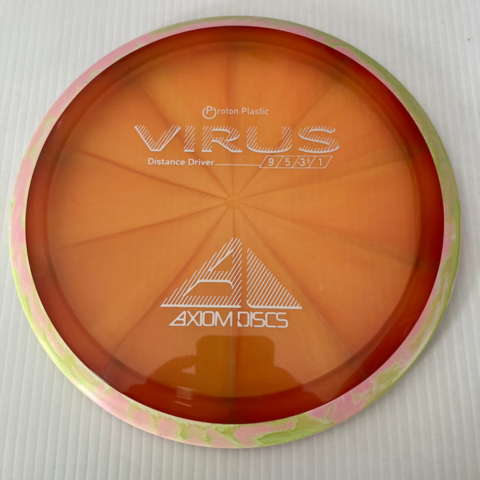 Pinkish Orange/Swirly Pink & DayGlo Rim/171g 20