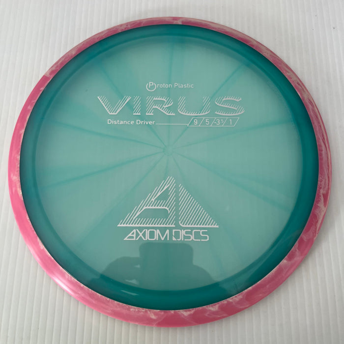 Light Blue/Swirly Pink Rim/172g 24