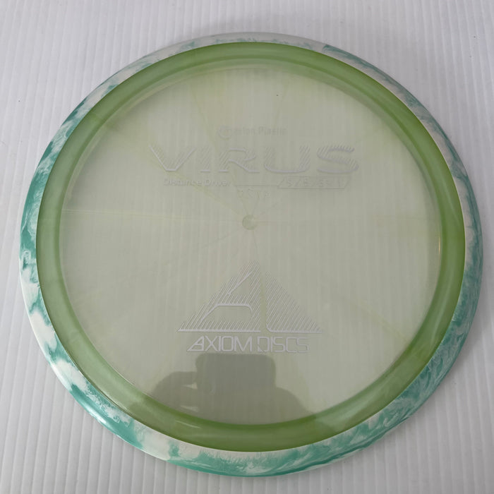 Clear Bright Green/Swirly White & Green Rim/172g 28