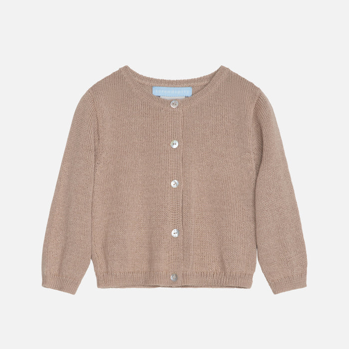 Baby Alpaca Cardigan - Nutmeg
