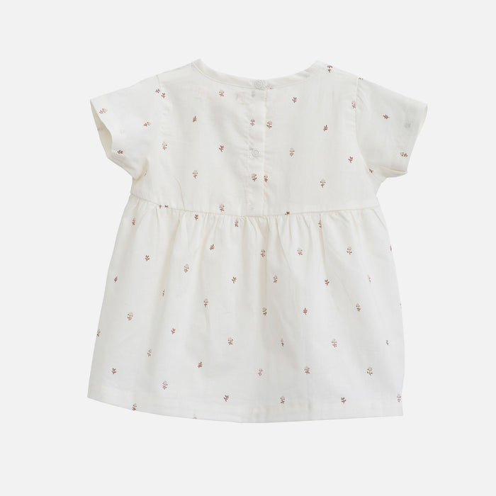Baby Cotton Flair Dress - Aster