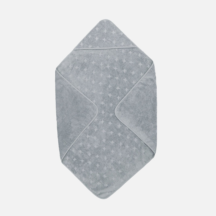 Baby Cotton Hooded Towel - Jasmin Blue