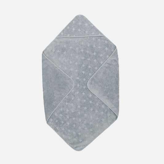 Baby Cotton Hooded Towel - Jasmin Blue