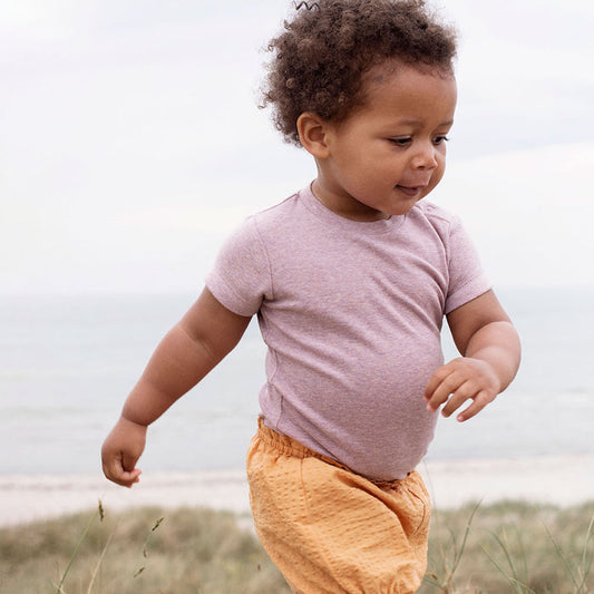 Baby Cotton SS Body - Lilac Melange