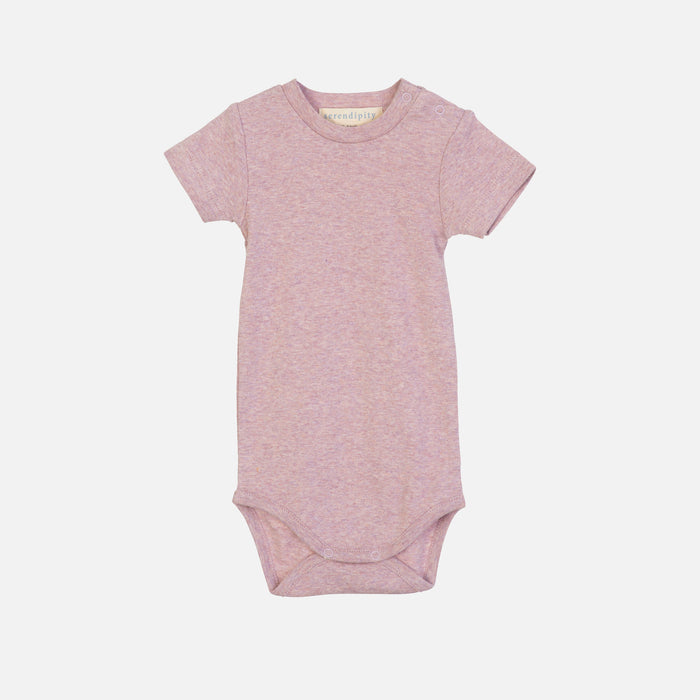 Baby Cotton SS Body - Lilac Melange