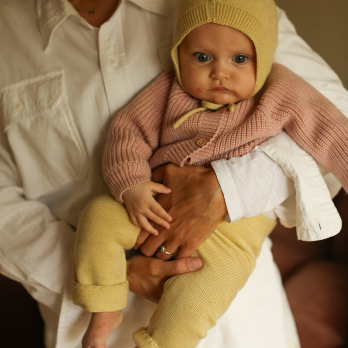 Baby Merino Wool Guido Pants - Light Yellow