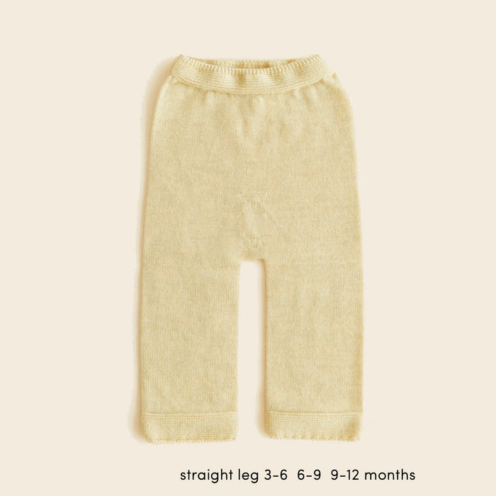 Baby Merino Wool Guido Pants - Light Yellow