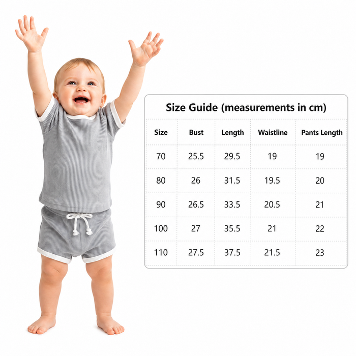 Sage green baby outfit with a matching top and pants, relaxed shape, non-hooded design, and diagonal single-breasted closure.