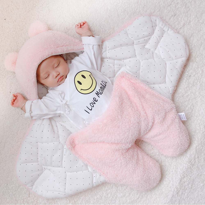 newborn swaddle blanket winter thickness comparison layered view