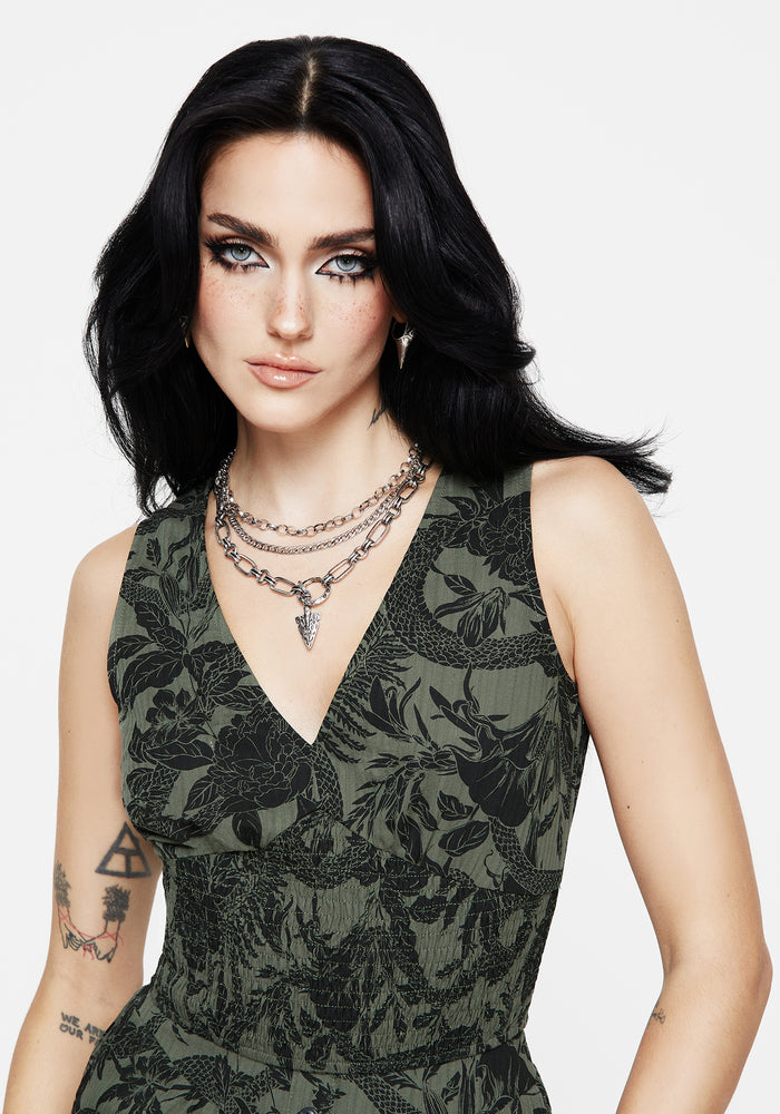 Bashe Cotton Tank - Green