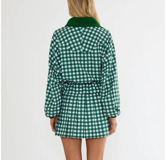 Beach Riot Casen Jacket - Fairway Green Check