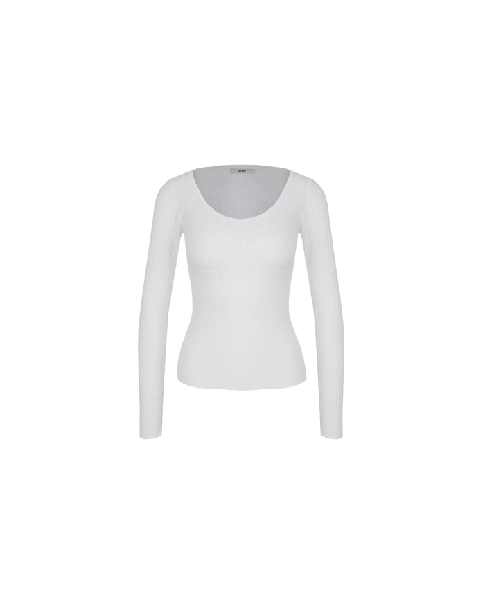 BEAU LONG SLEEVE WHITE