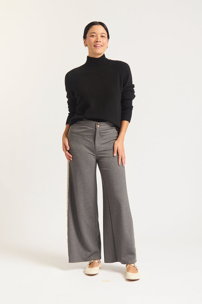 Bebe Cashmere Polo In Black