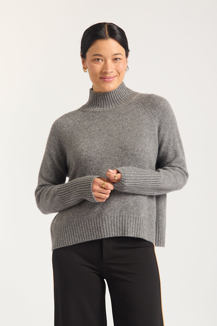 Bebe Cashmere Polo In Shadow