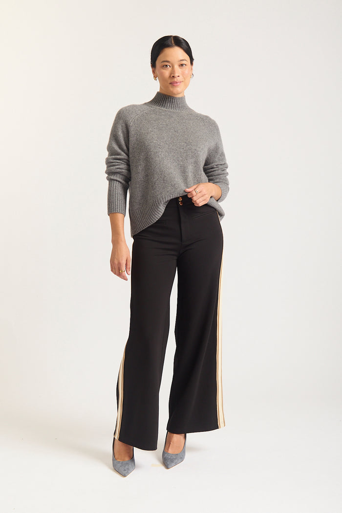 Bebe Cashmere Polo In Shadow