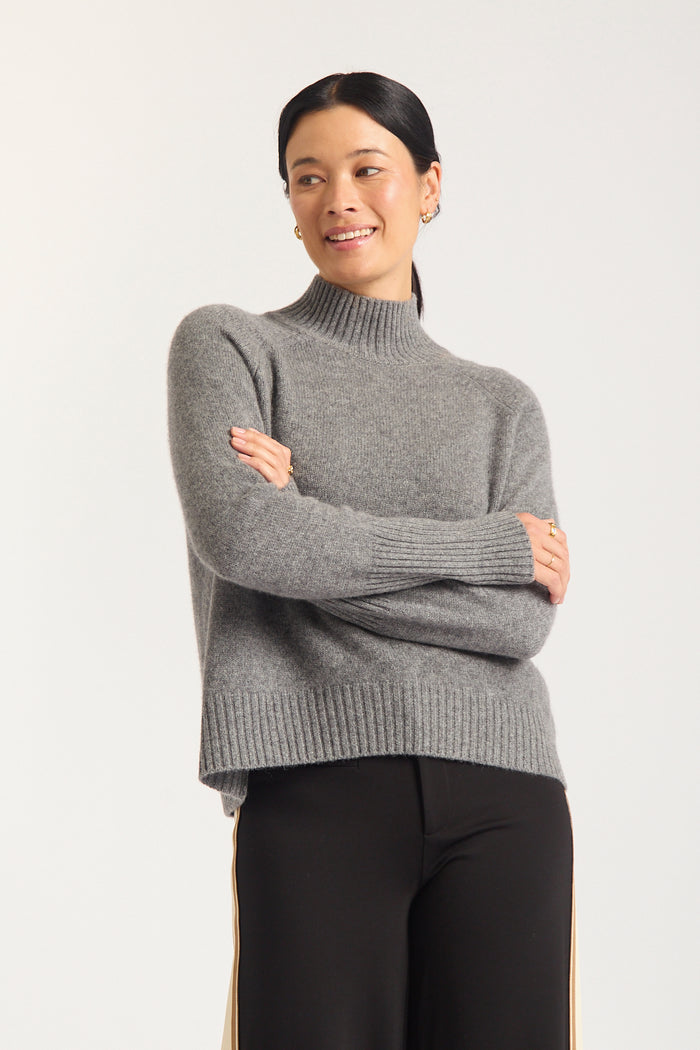 Bebe Cashmere Polo In Shadow