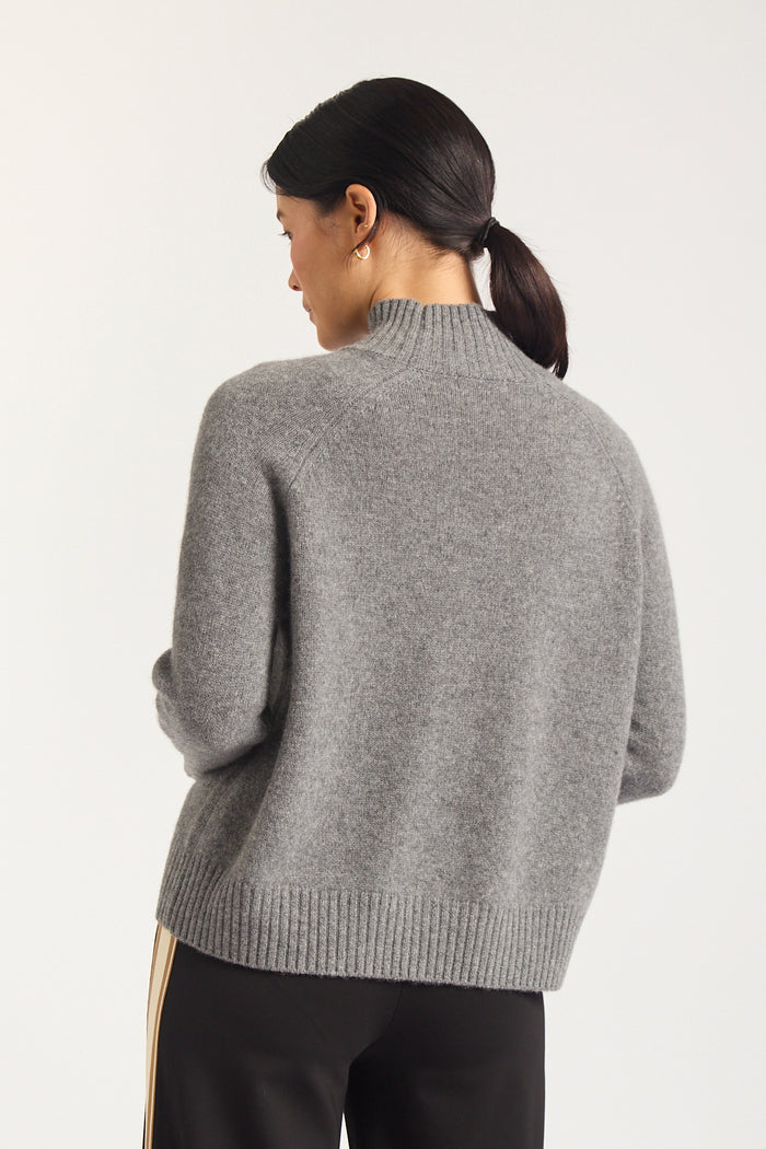 Bebe Cashmere Polo In Shadow