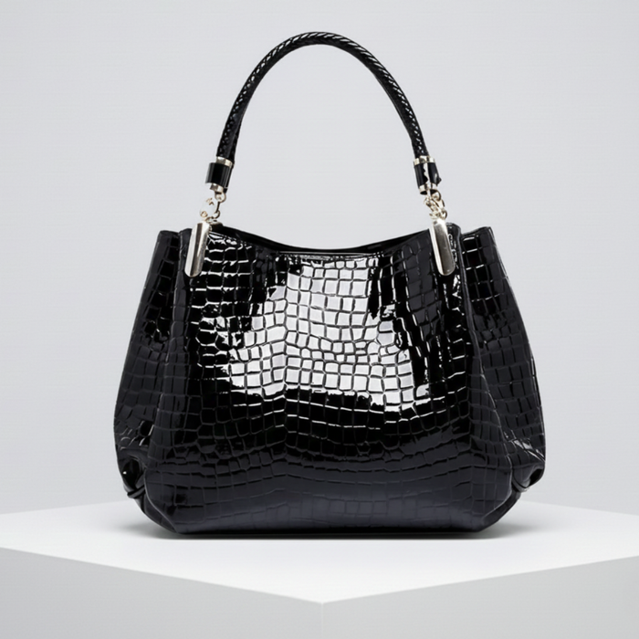 Besace - Elegant Croc Handbag