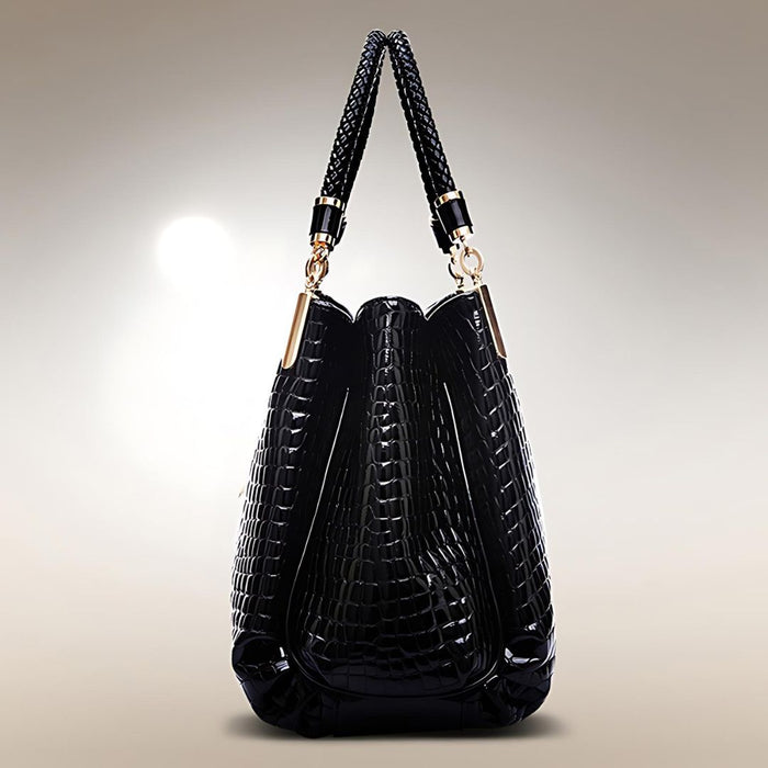 Besace - Elegant Croc Handbag