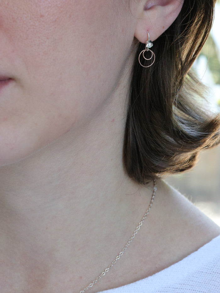 Rose gold and sterling