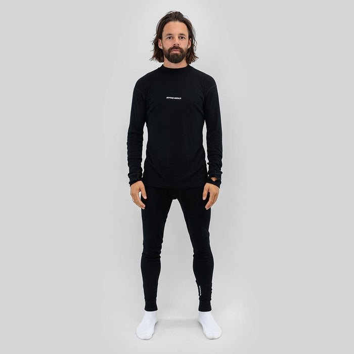 Beyond Medals Merino Baselayer Thermal Top - Black
