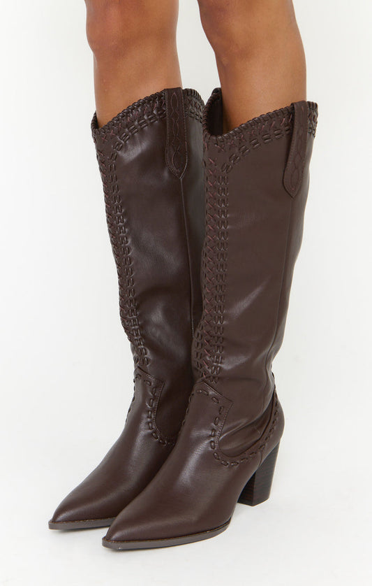 Billini Finley Cowboy Boot ~ Chocolate