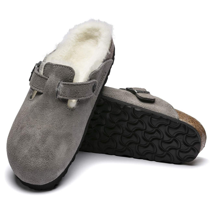 Birkenstock Boston Shearling Stone Coin