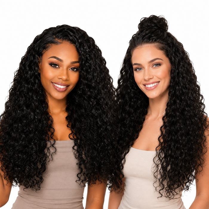 Black Curly Wig Long Natural Volume 65 cm Soft Curls XL