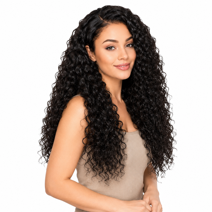 Black Curly Wig Long Natural Volume 65 cm Soft Curls XL