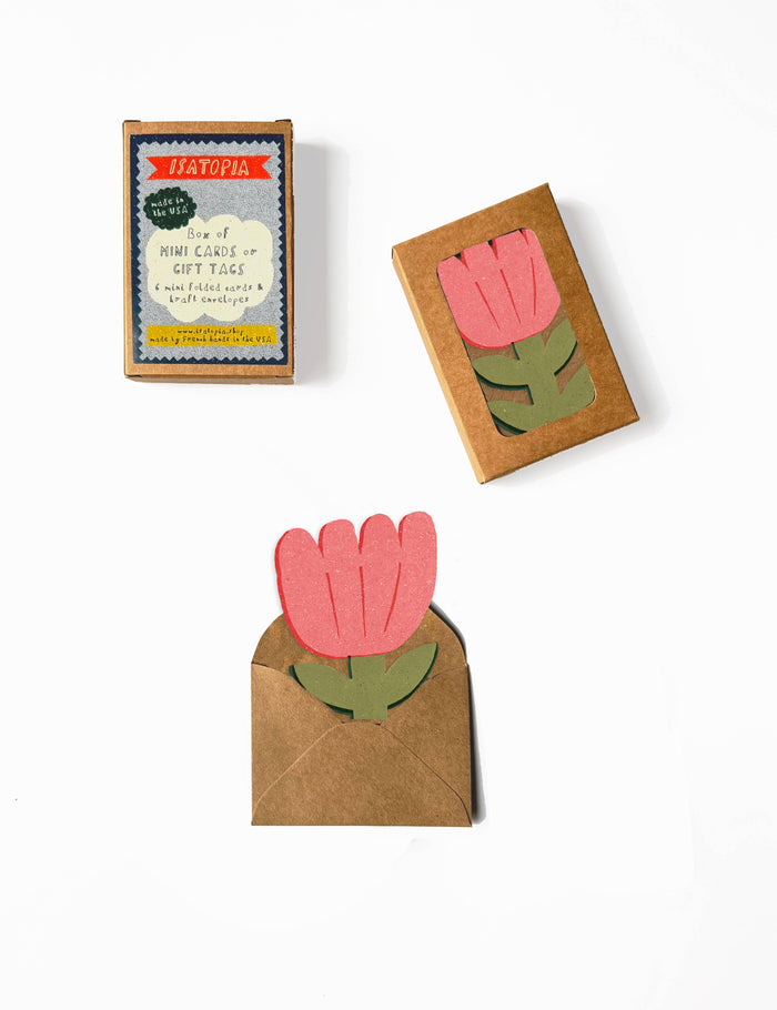 Blooming Flower Mini Cards - box of 6