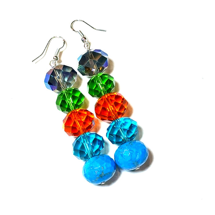 Style the Blue Quartz Multi Drop Earring exclusively at Born To Glam