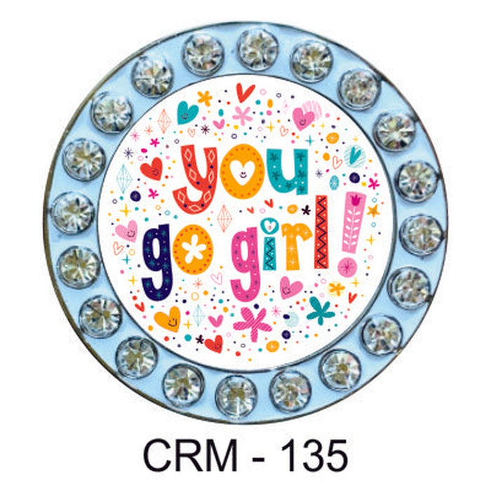 BOG Golf Crystal Rim Ball Marker - Assorted