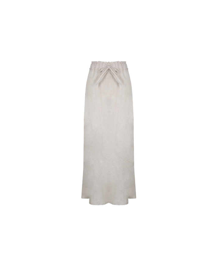 BON LINEN SKIRT NATURAL