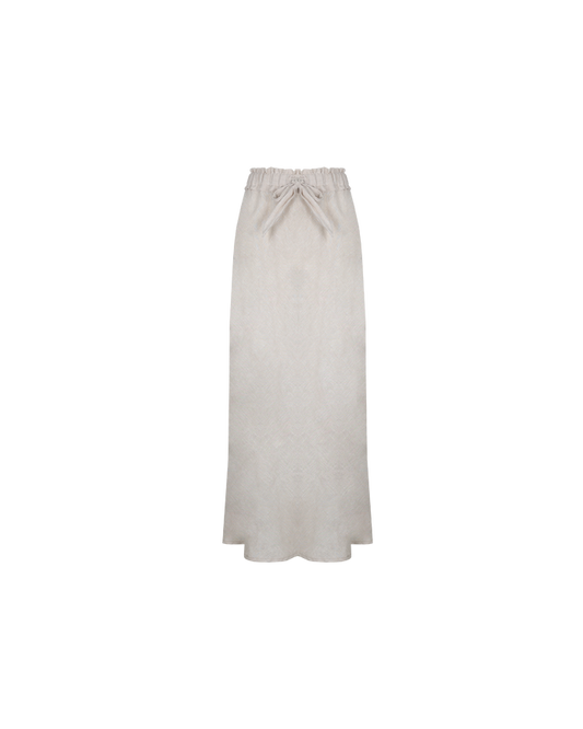 BON LINEN SKIRT NATURAL