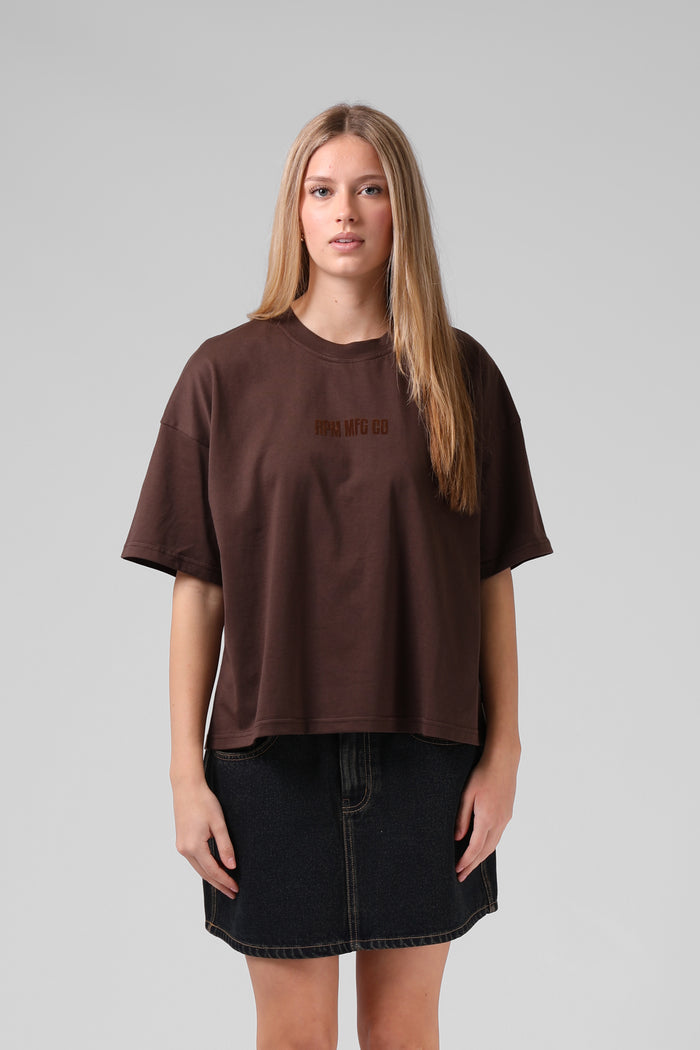 Box Tee - Brunette Brown