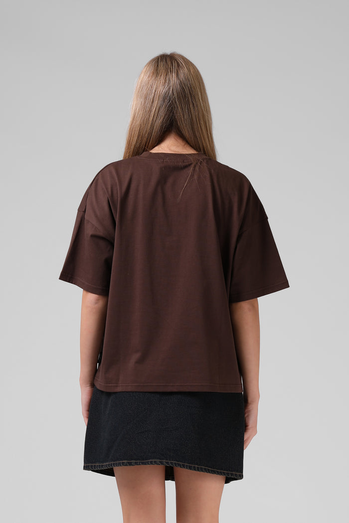 Box Tee - Brunette Brown