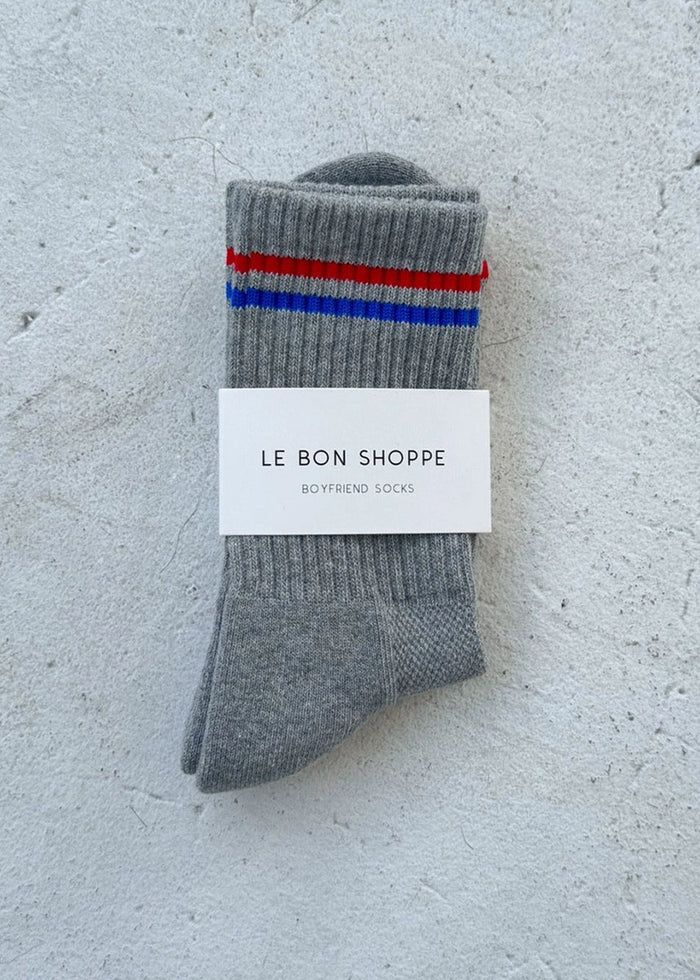 Boyfriend Socks - True Grey