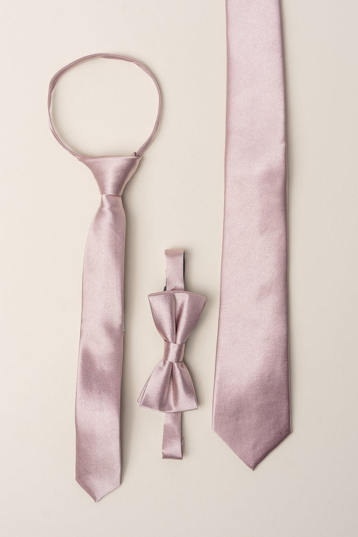 Max Boys Tie in Blush-Mini